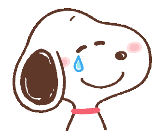 Snoopy smile with tears by hibikicakes1